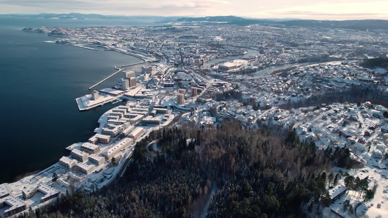 antena aérea de trondheim, noruega, europa