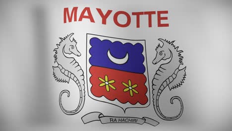 animation of national flag of mayotte waving