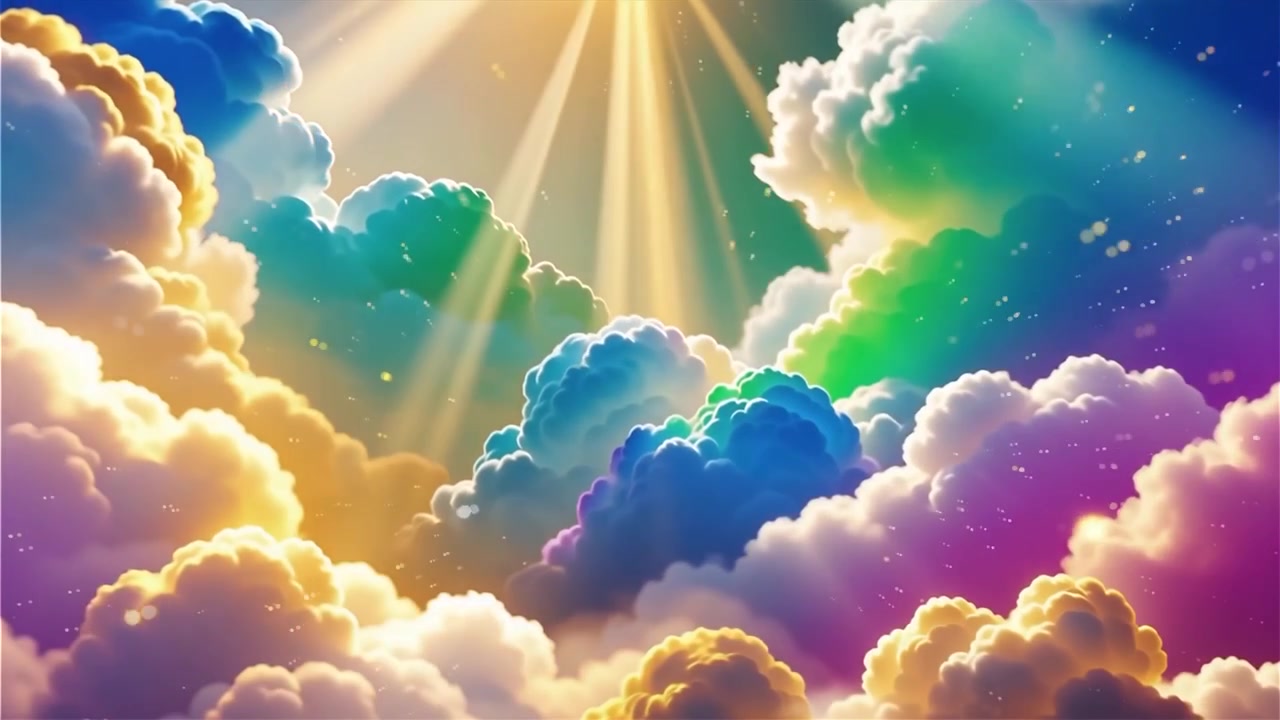 Christian Heavenly Light Worship Background