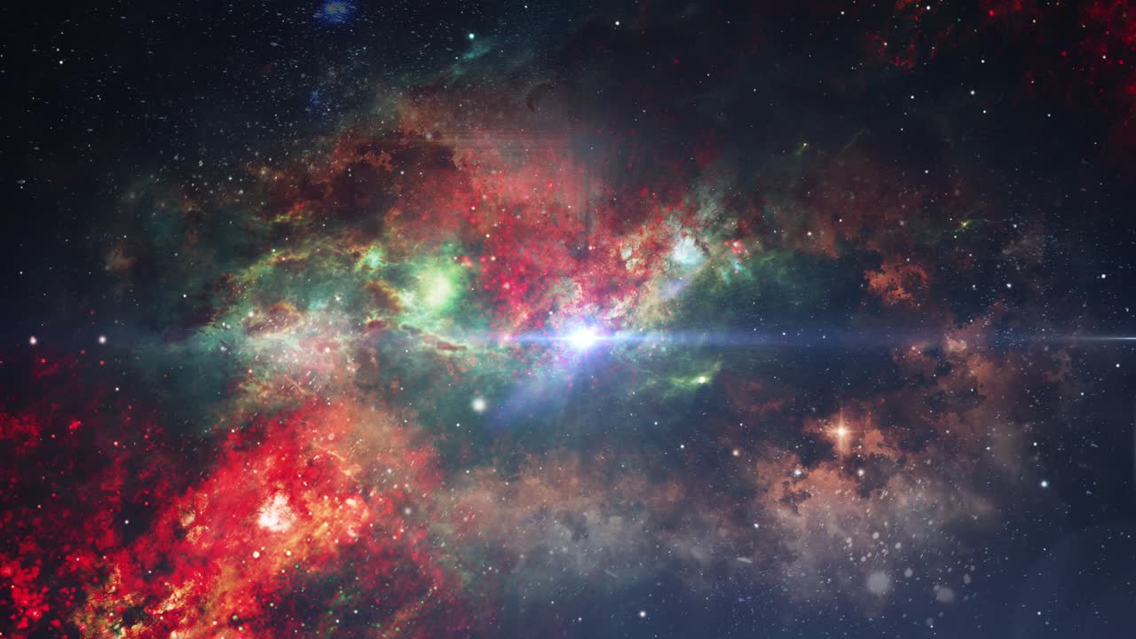 nubes nebulosas flotando en el universo profundo.