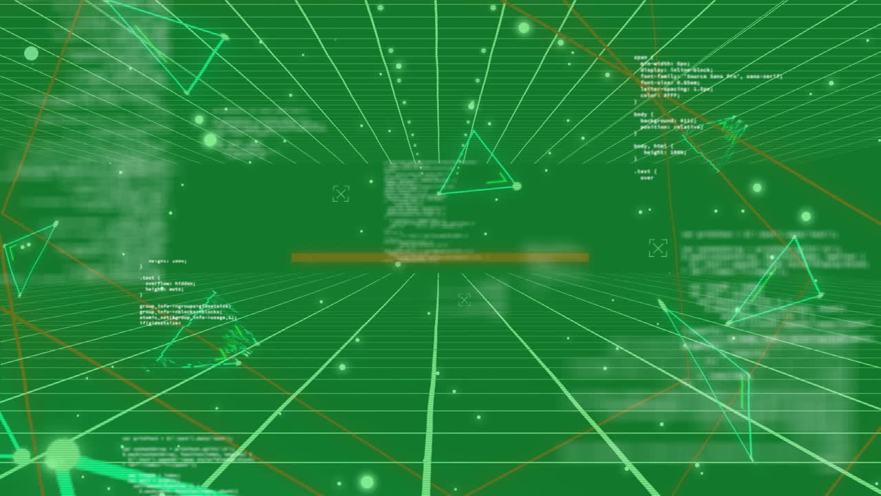 Animation of network of connections over blue background