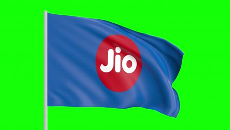 reliance jio digital flag for content creators on green screen