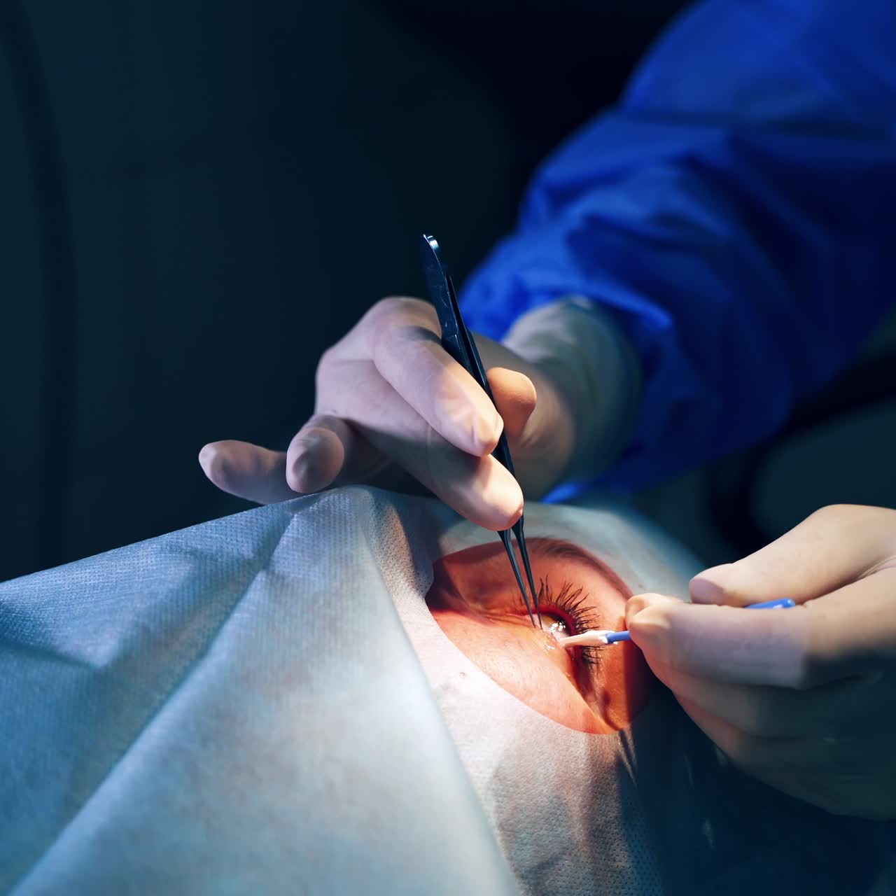 cirujano que realiza la operación