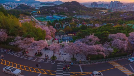 timelapse 4k e-world 83 observatory tower daegu - korea no. 1 tourism daegu south korea -28 march 2021