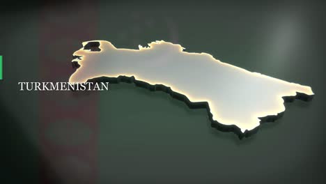 3d animated map of turkmenistan