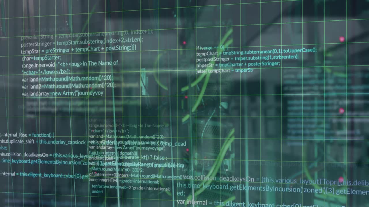 Animation of data processing over computer server