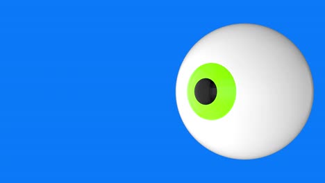 animation of a wandering 3d eye