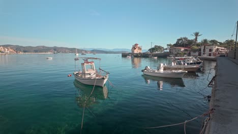 peaceful harbor in greece