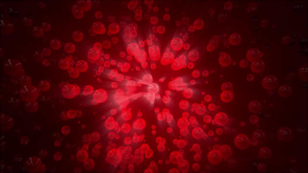 유리 공 빛 반사 배경