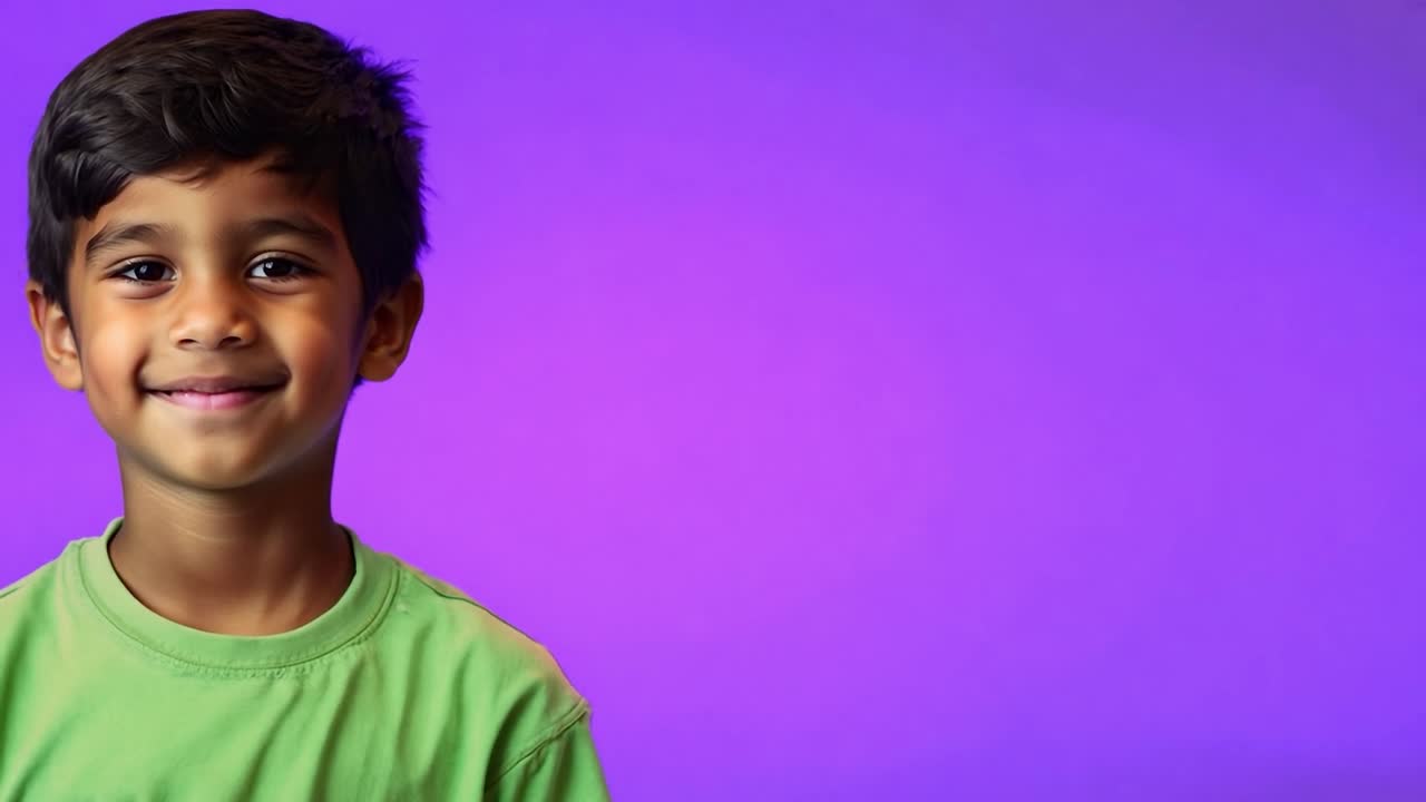 retrato de un niño sonriente