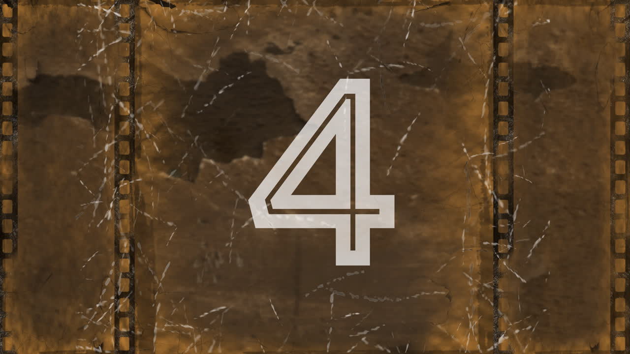 cuenta atrás de películas antiguas animación 4k