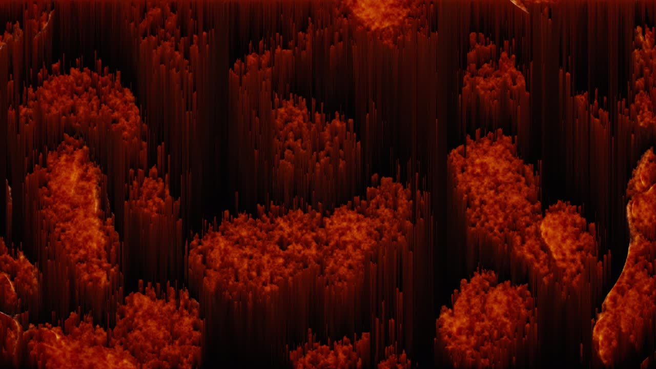 동적 픽셀 정렬 애니메이션, 추상적인 애니메이션 벽화