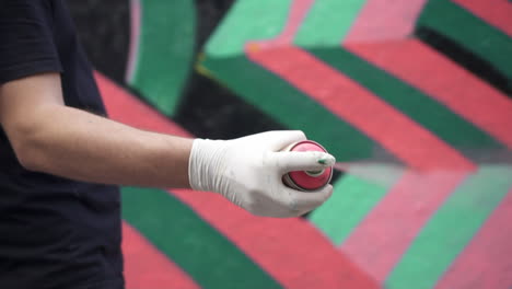 Slow-Motion-of-pink-spray-paint