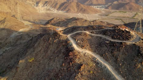 Aerial-View-of-Dried-Mountain