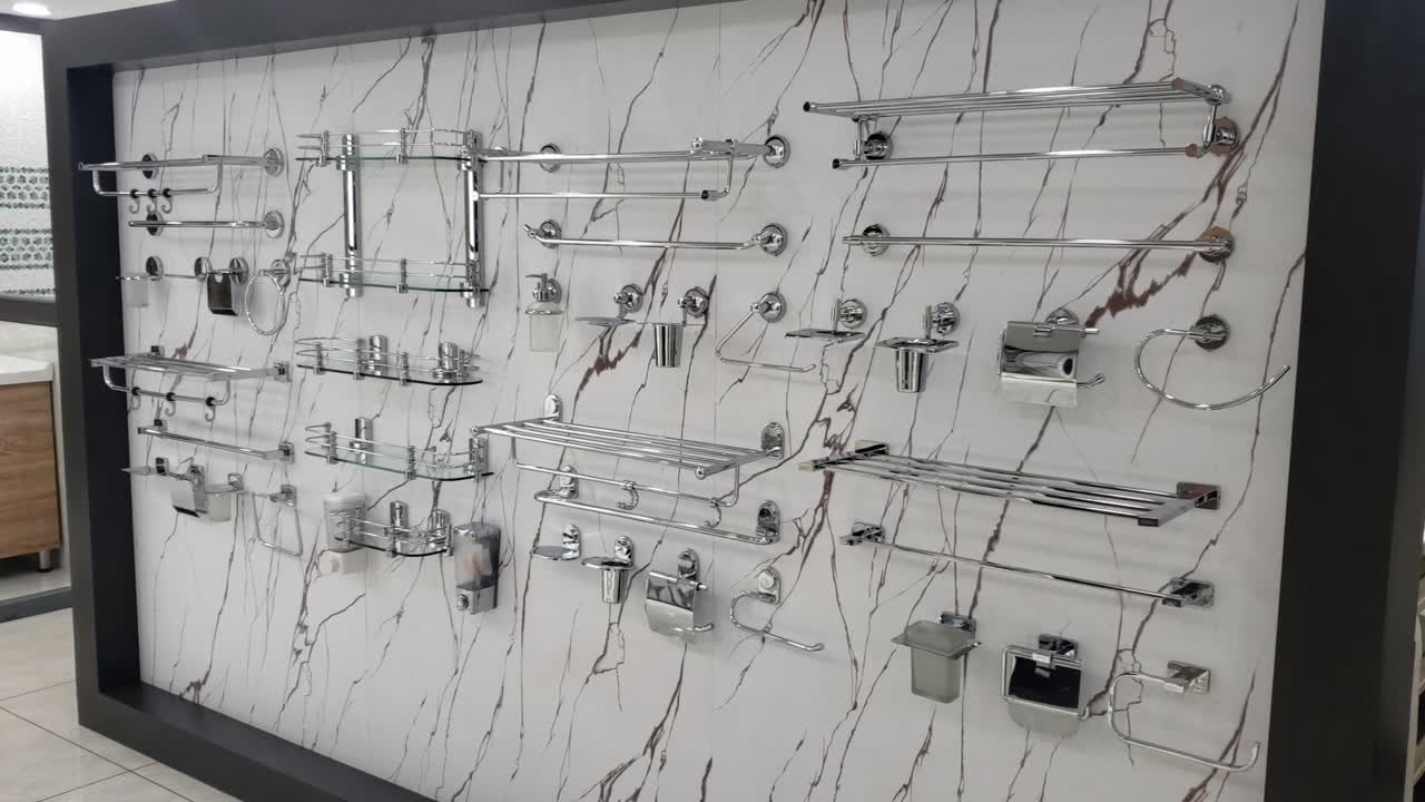Sale of modern plumbing in the store