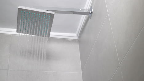 ducha de trabajo en el baño