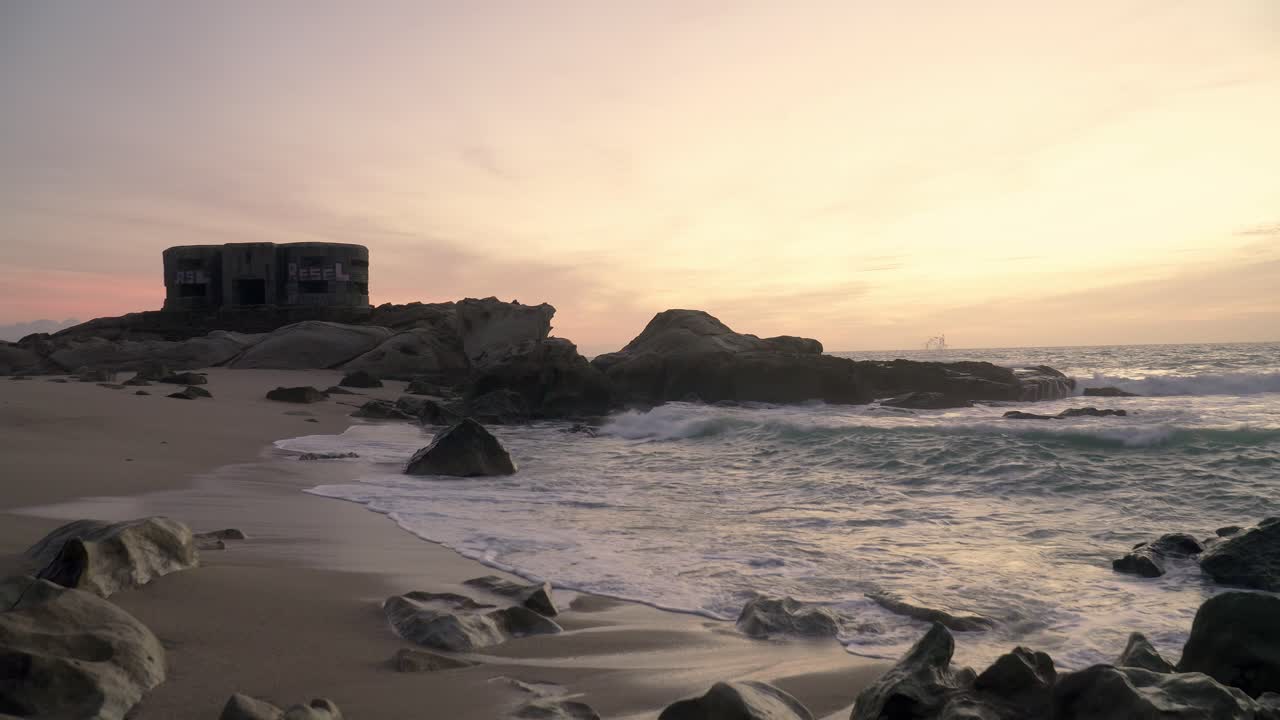 búnker de la segunda guerra mundial en la costa