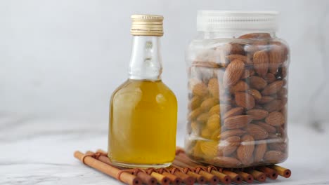 almond oil and almonds