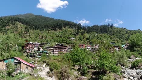 geophysical diversity and houses in the mountainous region