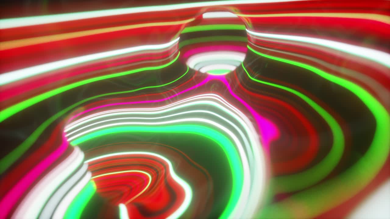 ondas líquidas de neón abstractas