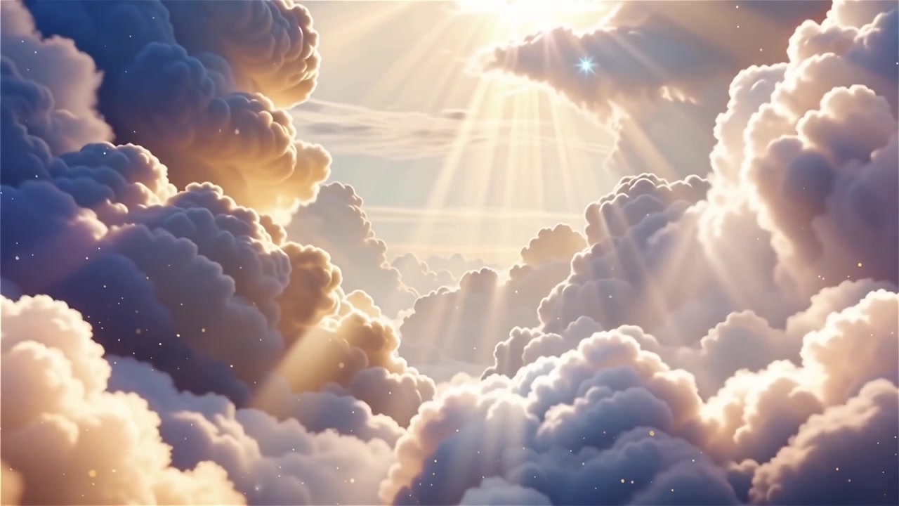 Sfondo di Adorazione Cristiana con Luce Celeste