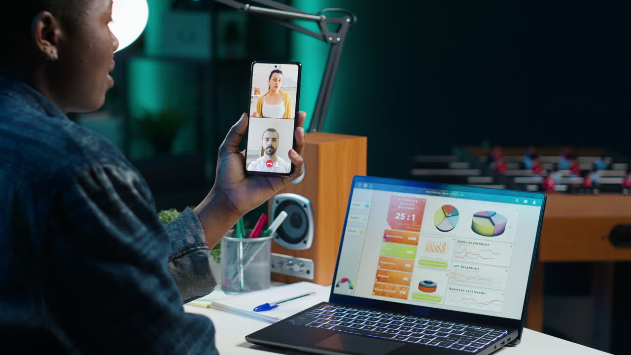 Business Meeting via Video Call