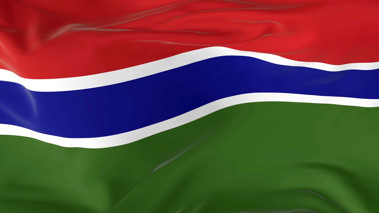 배경으로 루프 발을 흔들고 있는 감비아