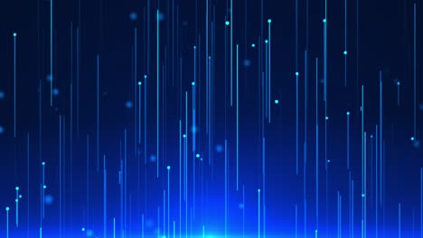 4k motion graphic backgrounds of particles bright blue section of the screen backdrop for tech