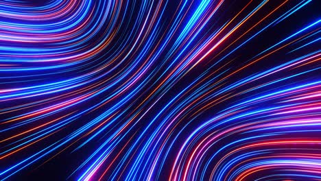 flowing abstract neon lines. loop animation