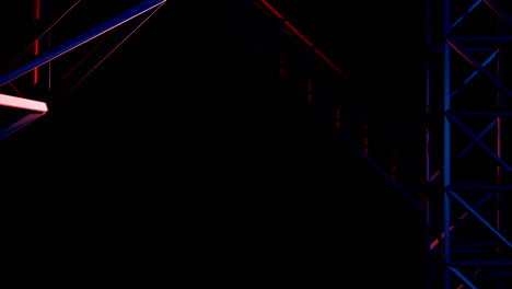 abstracte geometrische structuur met trap