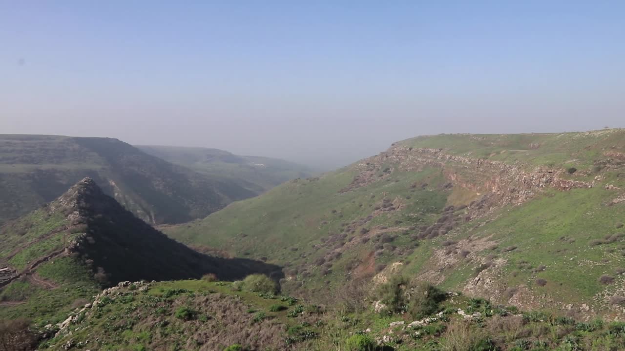 Riprese aeree di Gamla in Israele.