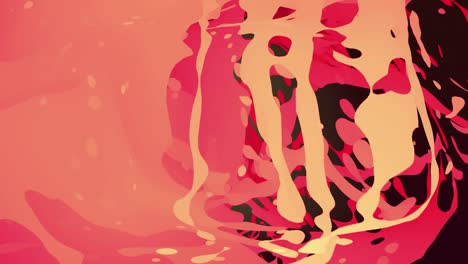 líquido de dibujos animados de color naranja en bucle