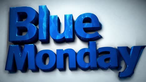 blue monday 3d text