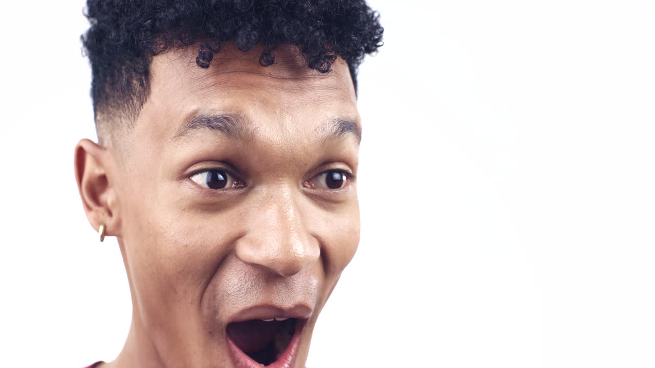 wow, sorpresa y cara de hombre con primer plano