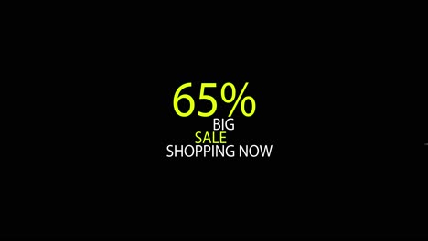 4K-text-animation,-sixty-five-percent-big-sale-shopping-now