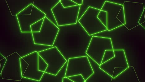 Abstraktes-Neon--Und-Lasergrünes-Hexagonmuster