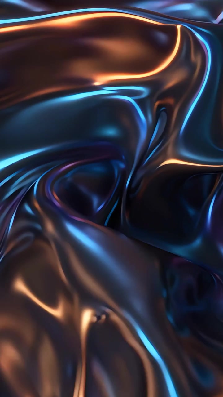 Sfondo di Onde Metalliche Astratte 4K