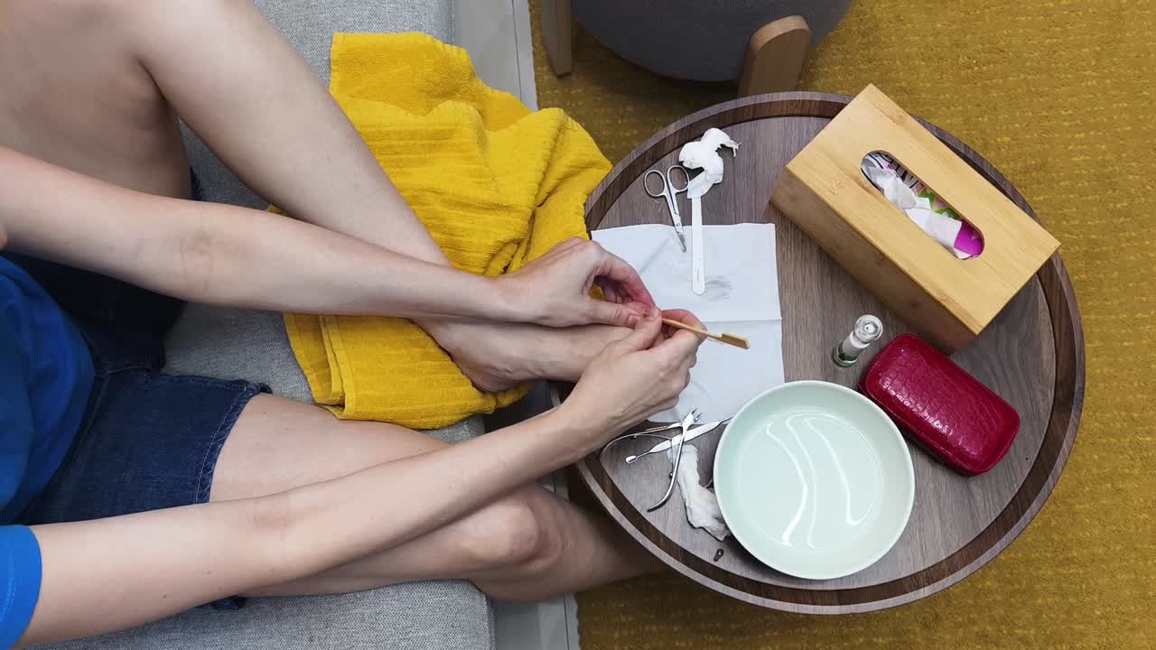 Pedicure at home