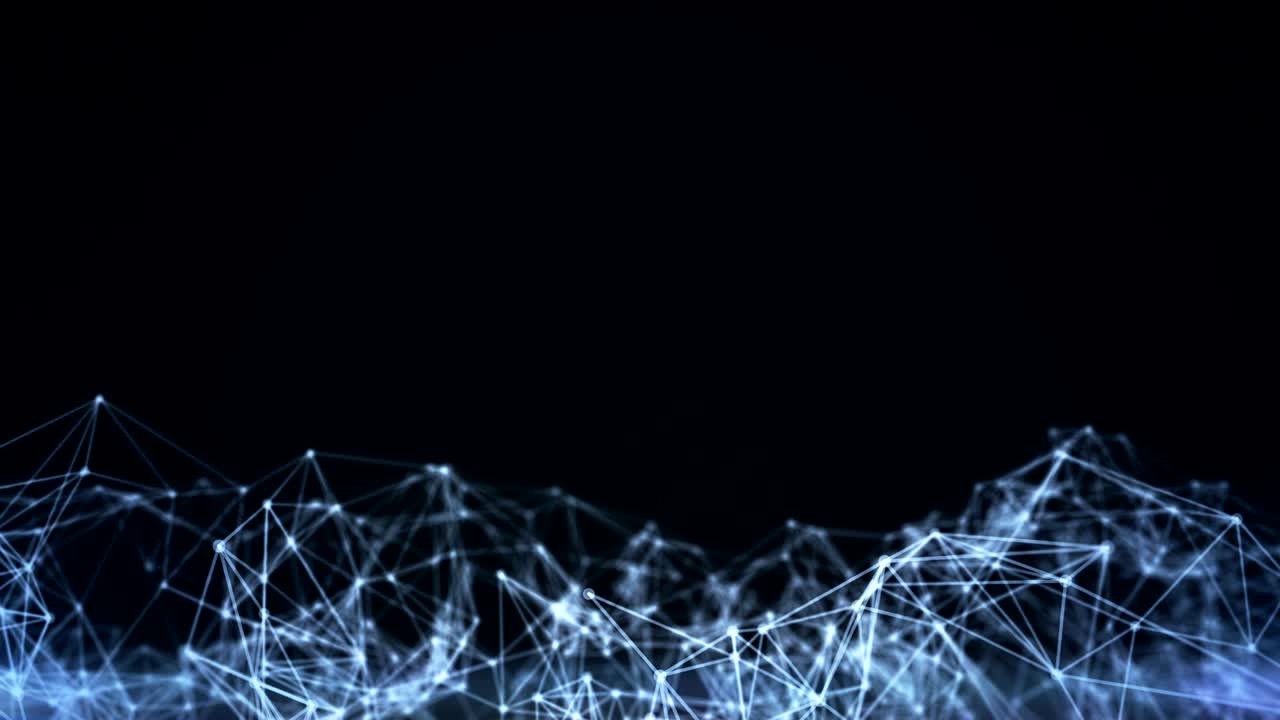 Futuristic polygon mesh with copy space.