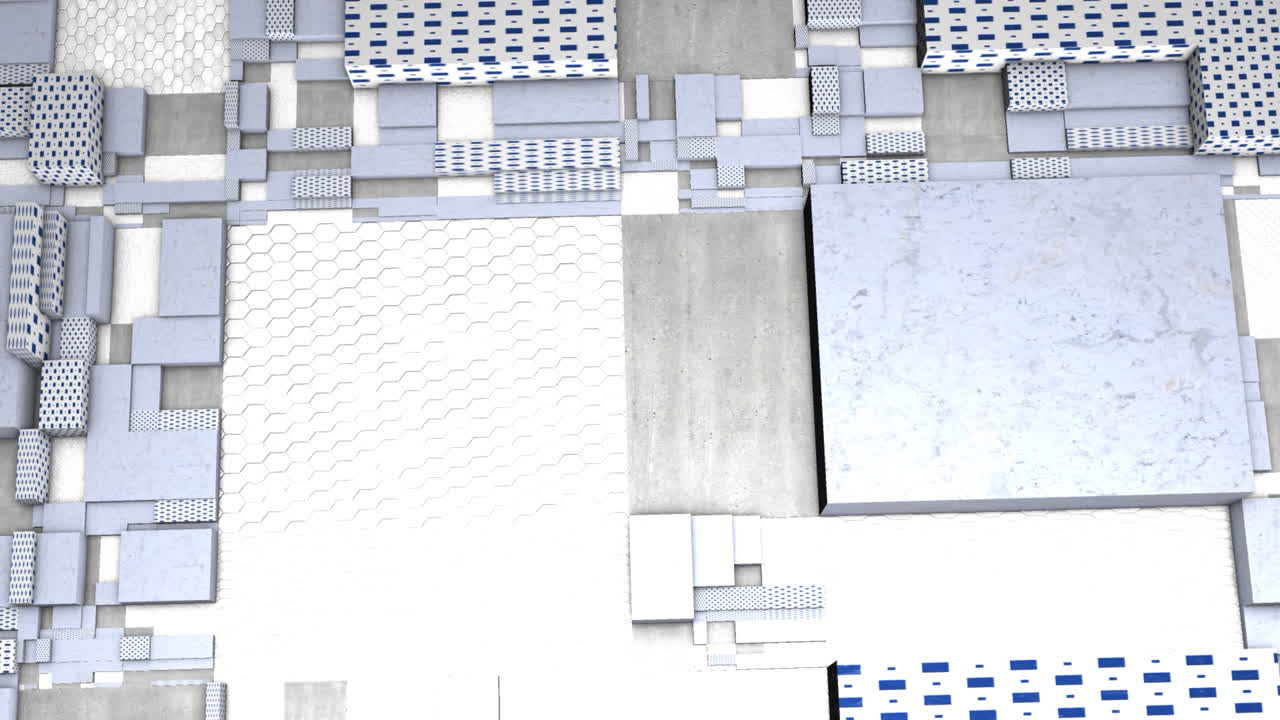 patrón geométrico abstracto de cubos y hexágonos