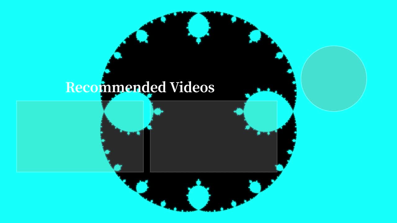 Psychedelic flashy end card ending screen motion graphics