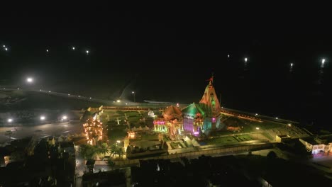 12 jyotirlingas in india, temples of lord shiva, indian temple architecture, somnath temple aerial view