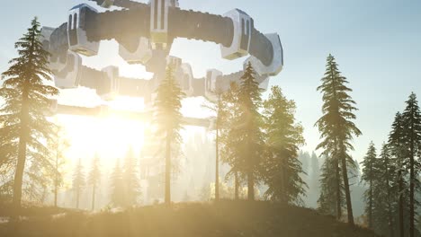 UFO-Hovering-over-Forest