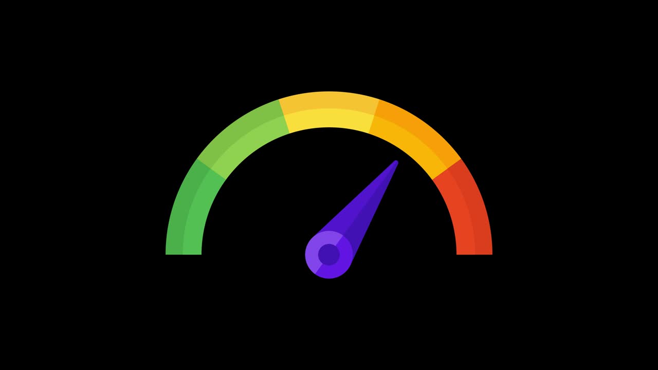 acelerómetro de negocios animado opción 1. fondo transparente