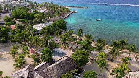 luxurious tropical resort getaway, clear turquoise caribbean waters by jan thiel and zanzibar beach, curacao