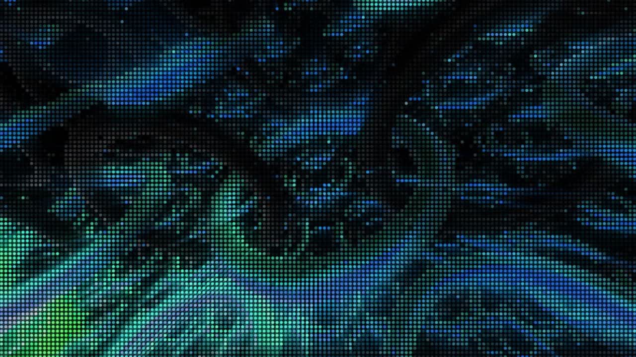 fondo de arte de píxeles azul y verde abstracto