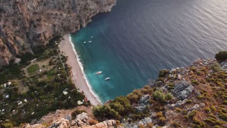 土耳其奧魯德尼茲海灘 (oludeniz) 卡巴克海灘 (kabak beach) 的藍色海灘