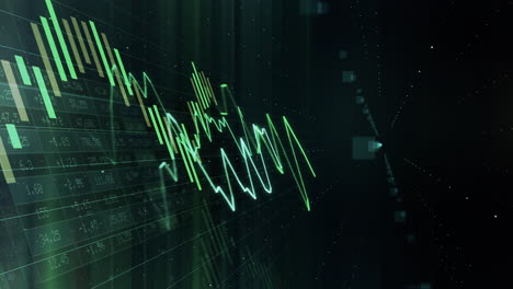 tabla de datos bucle animado verde 02