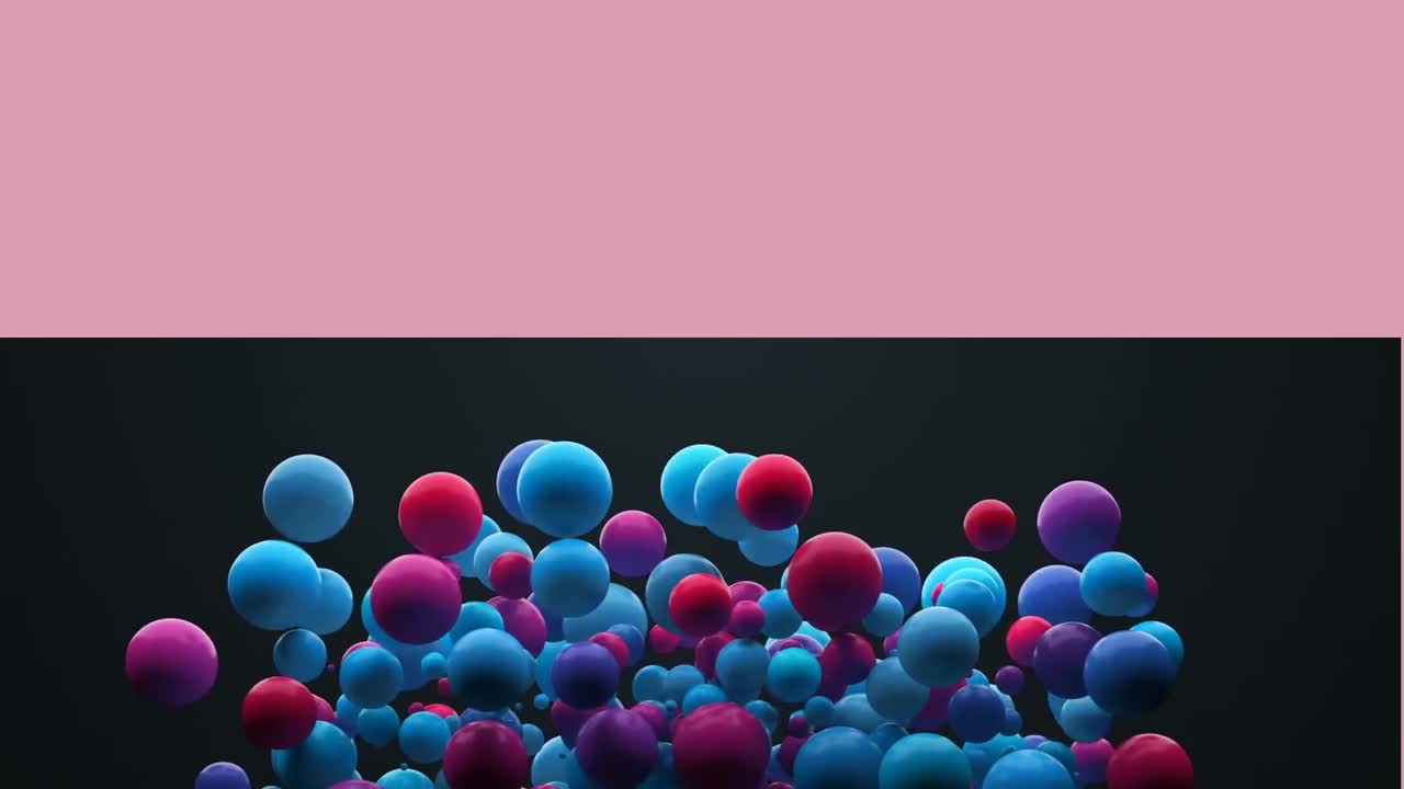 Animation of spots moving on black background