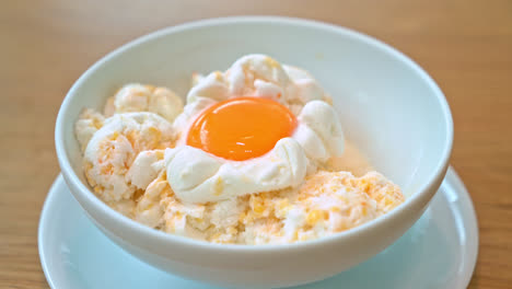 frozen eggs icecream - a design of ice cream entitled “ice- crem with egg yolk